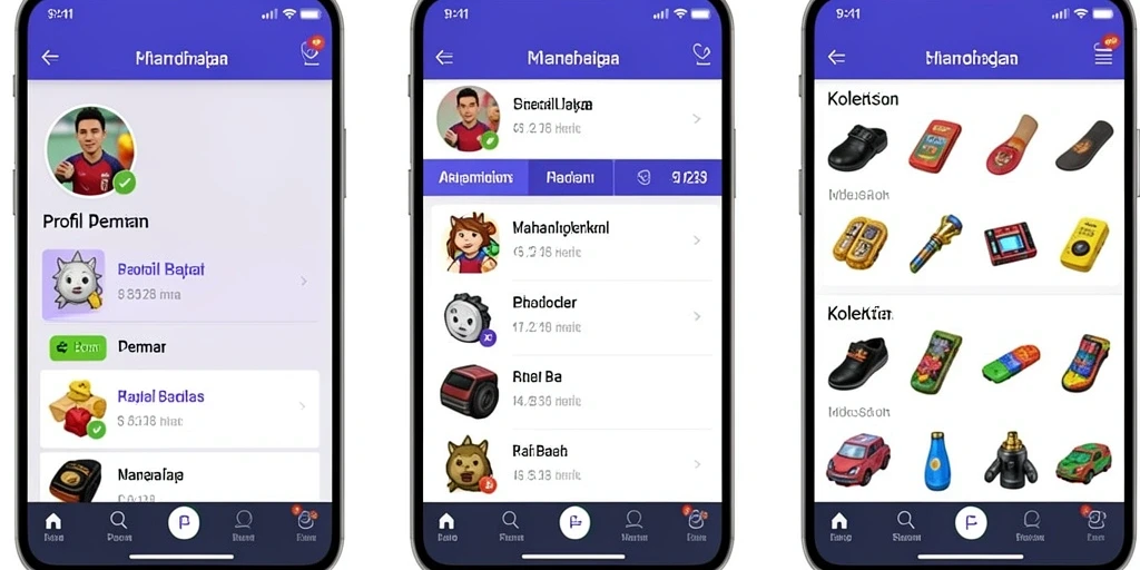 Tangkapan layar menunjukkan karakter lucu dalam permainan.