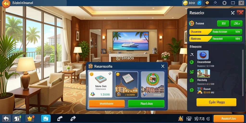 Tampilan home screen yang menarik dan user-friendly.