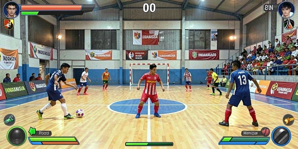 Screenshot menunjukkan aksi seru di tengah pertempuran.
