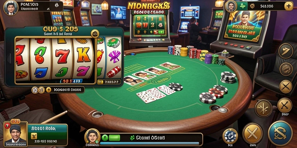 Tampilan awal aplikasi OKGAMES yang menarik dan user-friendly.