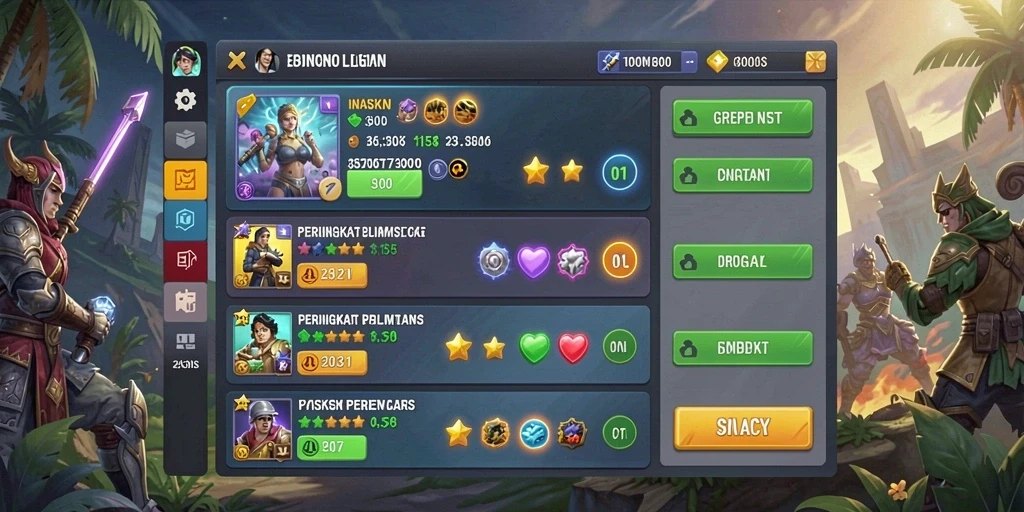 Tampilan grafis yang menawan dan penuh warna.