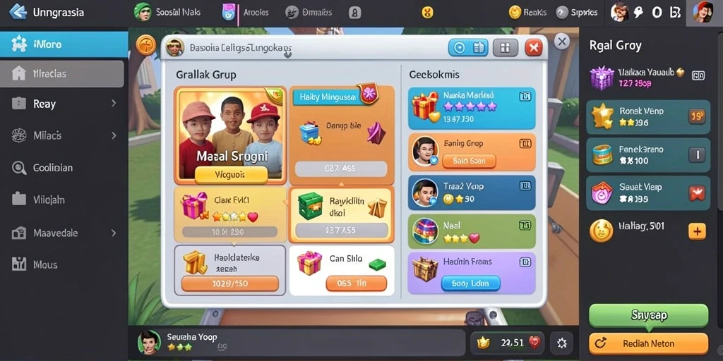 Tampilan antarmuka yang menarik dan user-friendly.