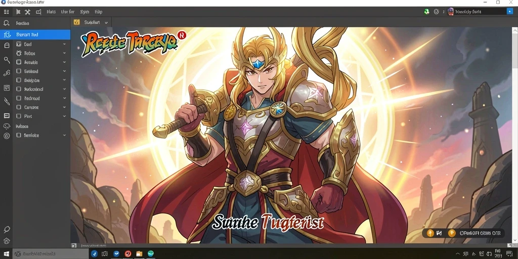 Screenshot menunjukkan antarmuka permainan yang menarik dan colorful.