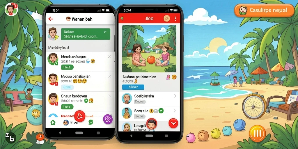 Screenshot menunjukkan tampilan level yang menarik.